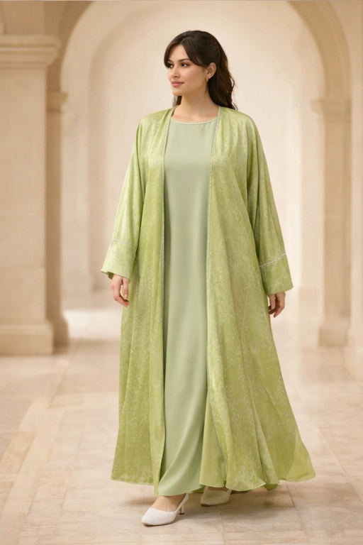 Abaya vert sauge